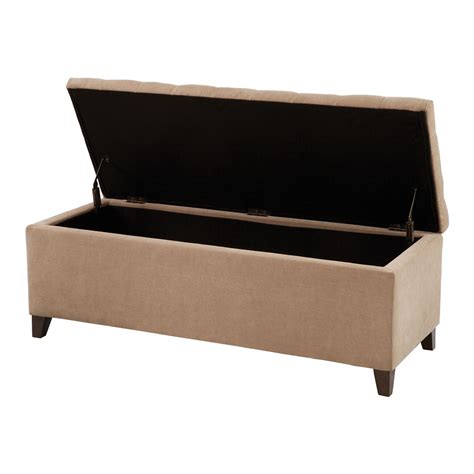 Wispy Tufted Upholstered Storage Bench World Market