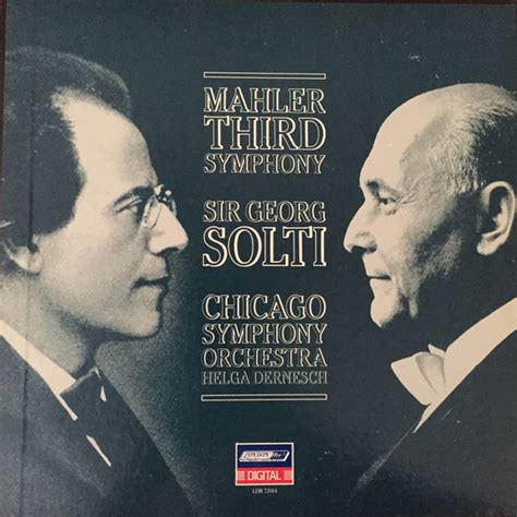 Symphony No 3 In D Minor By Gustav Mahler Georg Solti Helga Dernesch