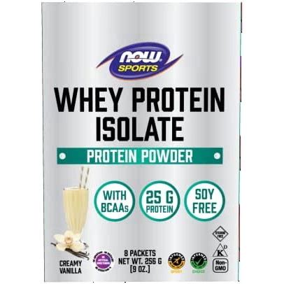 Now Sports Nutrition Whey Protein Isolate 25 G BCAAs Baunilha