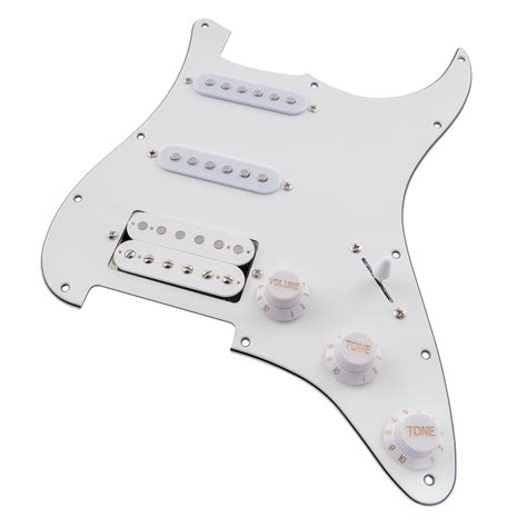 Musiclily Hole Hss Prewired Loaded Pickguard For Fender Squier Strat