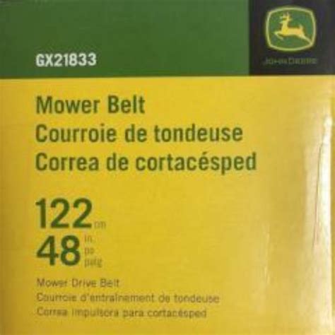 Gx21833 John Deere Oem 48 Inch Mower Deck Belt Ebay