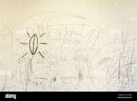 Drawings And Writings On A Prison Cell Wall In Prison Museum In