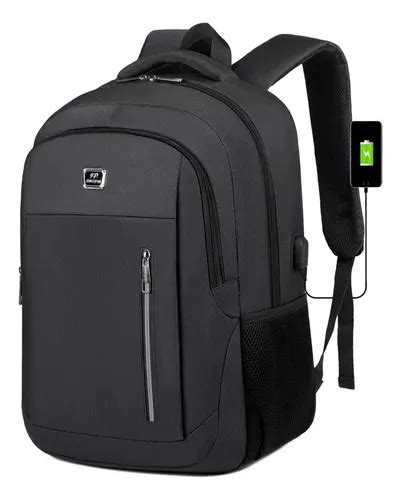 Mochila Phull Porta Notebook Travel Viajes Impermeable Con Banda Para