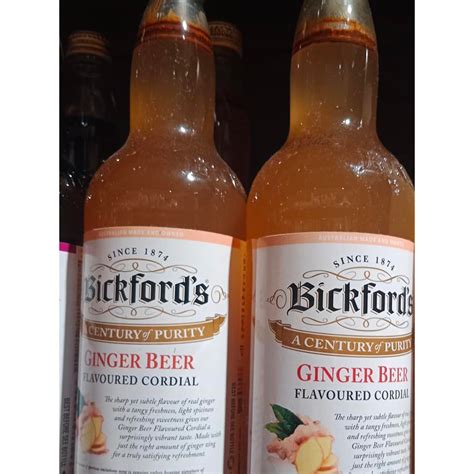 Bickfords Premium Australian Ginger Beer Syrup Cordial 750ml