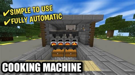 How To Make Automatic Cooking Machine In Mcpe Minecraft Pocket