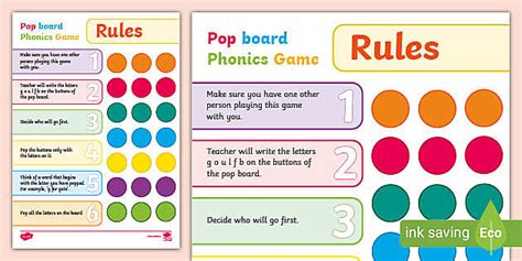 Pop Board Phonics Game L Enseignant A Fait Twinkl