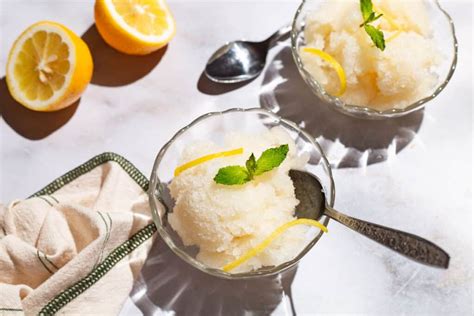 Lemon Sorbet | The Mediterranean Dish