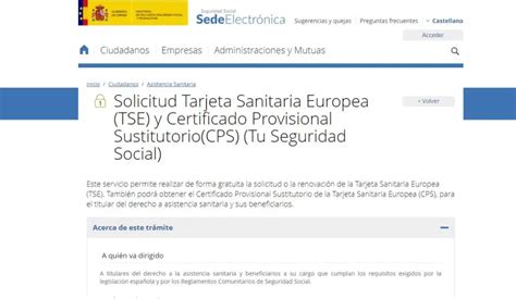 Cómo Solicitar la Tarjeta Sanitaria Europea Forma eficaz