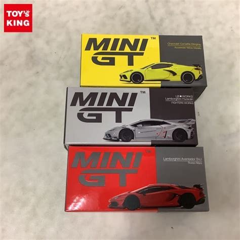 全体的に状態が悪い1円 TSM Model MINI GT 1 64 シボレー コルベット スティングレーランボルギーニ アヴェンタ