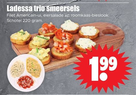 Ladessa Trio Smeersels Filet Americain Ui Eiersalade En Roomkaas