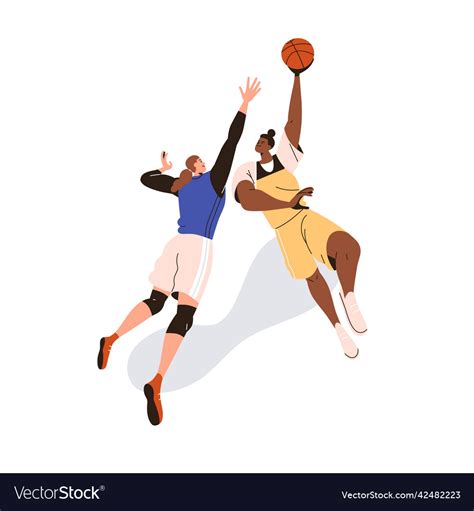 Woman Athletes Play Basketball Players Royalty Free Vector