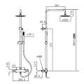 Opbouw Regendouche Set Boss Wessing Colorato Thermostatisch