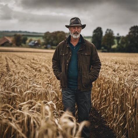 Premium AI Image | Fields of Harmony Portrait of a Country Gentleman Farmer