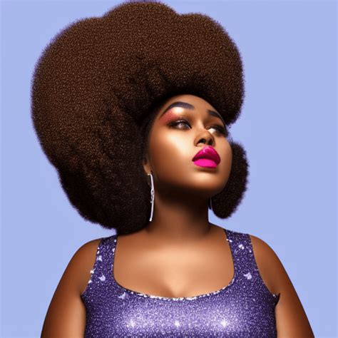 Dark Brown Skinned Plus Size Model · Creative Fabrica