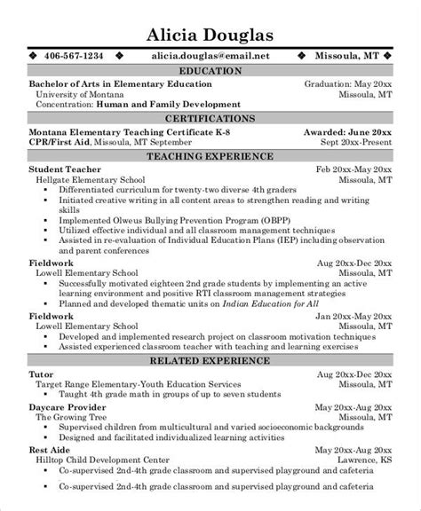 21 Simple Teacher Resumes In Pdf Ms Word Photoshop Apple Pages Indesign Illustrator