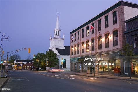 Downtown Antigonish At Dusk Nova Scotia High Res Stock Photo Getty Images