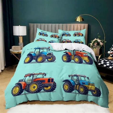 Housse De Couette Tracteur De Dessin Anim Parure De Lit X Cm