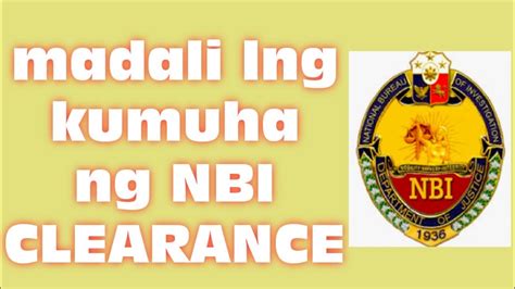 PAANO KUMUHA NG NBI CLEARANCE AT MAGKANO YouTube