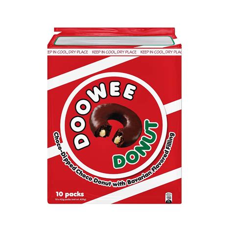 Doowee Donut Choco 10 Pieces 42g Shopee Philippines