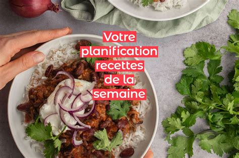 Planification Recettes De La Semaine 30 Mars 3 Avril