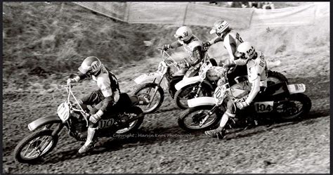 Graham Noyce And Roger DeCoster Fight For The Lead During The Trans AMA