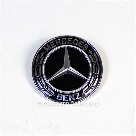 Front Emblem Sto Stange Schwarz Gl Nzend Original Mercedes Benz Stern