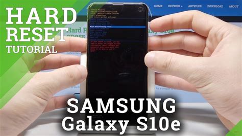 How To Hard Reset SAMSUNG Galaxy S10e Bypass Screen Lock Hardware