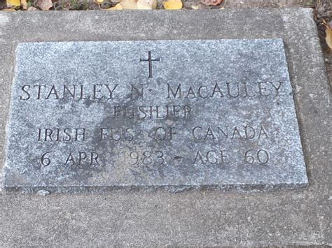 Stanley N Macaulay Unknown Find A Grave Memorial