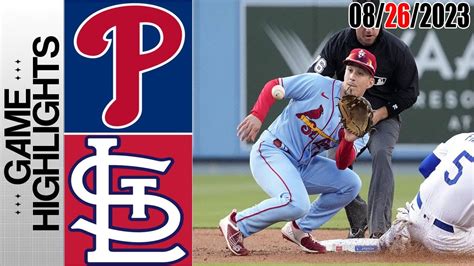 Philadelphia Phillies Vs Stlouis Cardinals Game Highlights Today