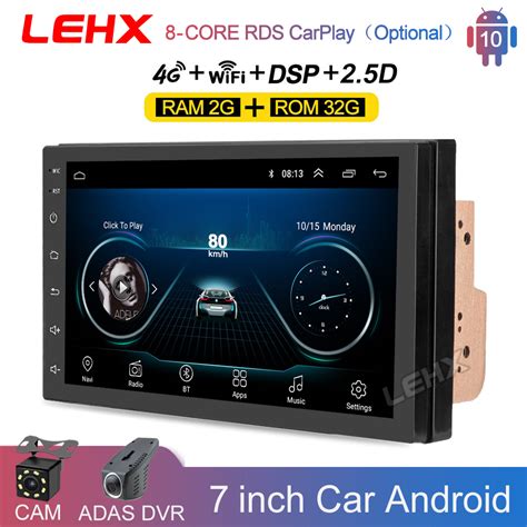 LEHX Radio Estéreo Universal con GPS para coche reproductor Multimedia