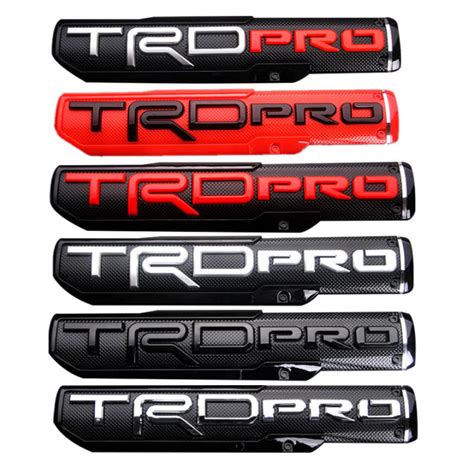 1pcs ABS TRD PRO Logo Car Emblem Auto Decorative Badge Sticker Decal