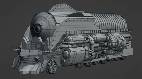 3D Model Steampunk Train - TurboSquid 1826511