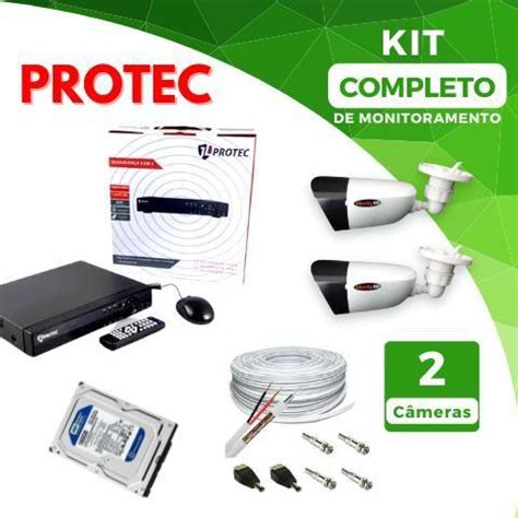 Kit De Monitoramento Cftv E Vigil Ncia C Meras Em Hd Protec