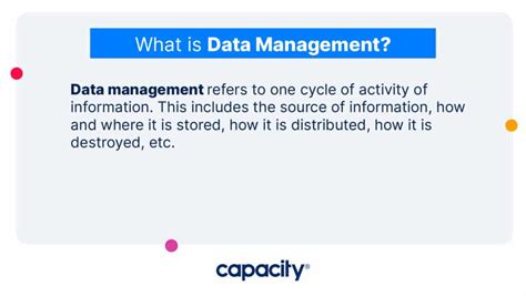 Data Management Vs Knowledge Management Capacity