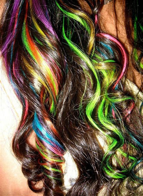 Curly Multi Color Rainbow Hair Ideias De Cabelo Cabelo Colorido