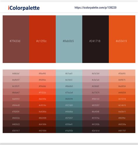 1 Latest Color Schemes With Ironstone And Gulf Stream Color Tone