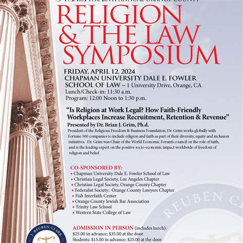 See 20th Annual Religion And The Law Symposium At J Reuben Clark Law