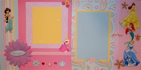 Disney Princess Scrapbook Layout Project Idea