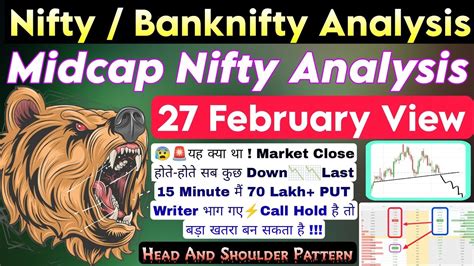 Midcap Nifty Prediction NIFTY Prediction BANKNIFTY Analysis For