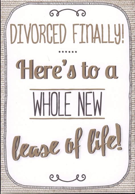 Divorce Card Divorced Finally Heres To A New Life Stl Amazon