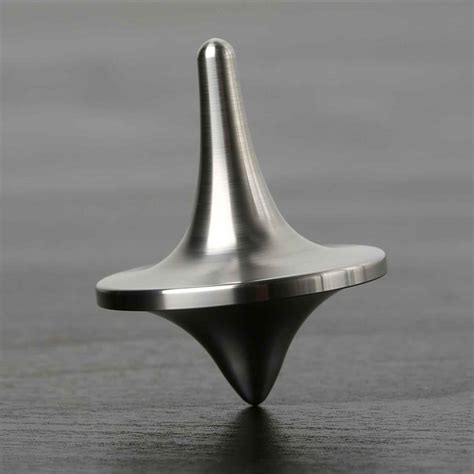 Foreverspin Brushed Steel Spinning Top Fidget Toys Drop