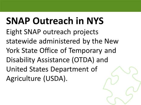 Snap Outreach In New York State An Overview Of The Snap Outreach To