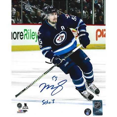 Mark Scheifele Autographed Winnipeg Jets 8x10 Photo Wscheif