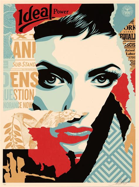 Lot Shepard FAIREY OBEY GIANT Américain Né en 1970 Ideal power