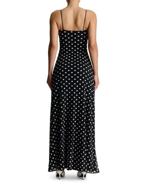 Naked Wardrobe Polka Dot Maxi Dress In Black Lyst