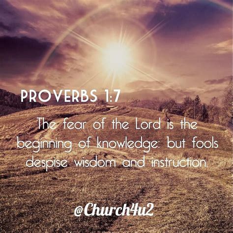 Proverbs The Fear Of The Lord Is The Beginning Of Kno Flickr