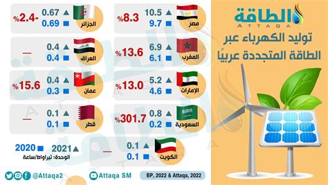 أكبر الدول العربية توليدًا للكهرباء من الطاقة المتجددة تقرير الطاقة