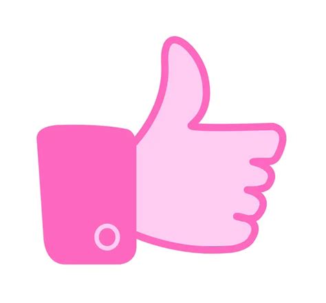 Thumbs Up Emoji Pink