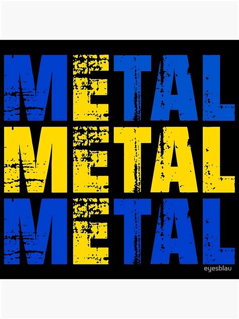 METAL Swedish Flag Poster By Eyesblau Redbubble