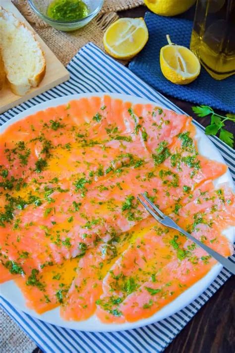 Salmon Carpaccio {Carpaccio Di Salmone} : Italian Recipe Book